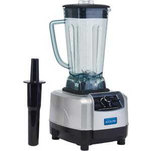 Winco XLB-1000 68 oz. Commercial Electric Accelmix 2 HP Blender - 120V, 1450 W, Gray