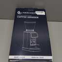 AMZCHEF Coffee Grinder, Burr Coffee Bean Grinder for Home Use with 48 Precise Grind Settings, Detachable Funnel Stand for Espresso, LED Control Panel, Anti-static Design, Silver