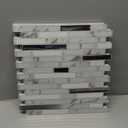 LONGKING 10-Sheet Extra Thick Peel and Stick Backsplash Tiles, Waterproof Kitchen Backsplash Peel and Stick Tile, Self-Adhesive Backsplash for Kitchen, Gray Marble