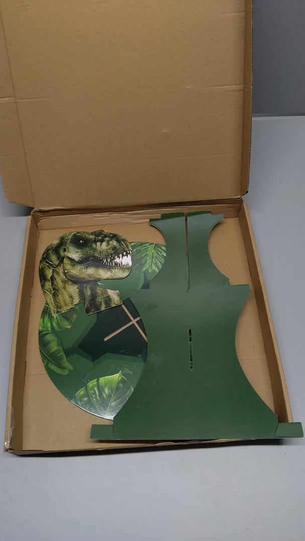 3 Tier Dinosaur Cupcake Stand Party Decorations Dinosaur Theme Cupcake Holder Decorations Dino Dessert Tower for Kids Dino Jungle Theme Party Birthday Supplies(Realistic)