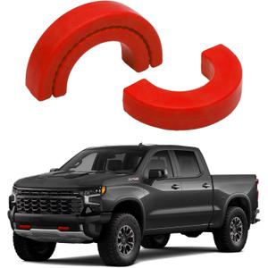 Tow Hook Covers for Chevrolet Silverado 1500 2007-2025 Custom Design Compatible Trailer Hitch Cover with Chevrolet Accessories (red)