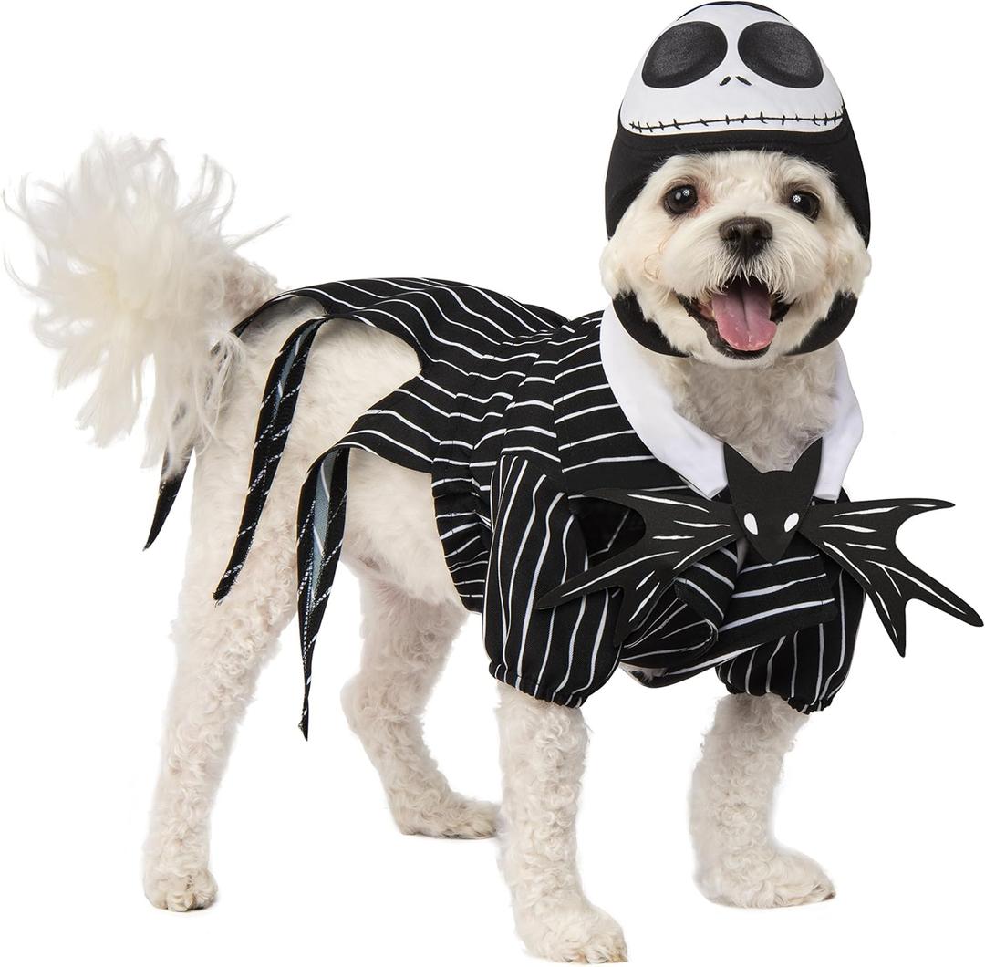 Disney Nightmare Before Christmas: Jack Skellington Pet Costume for for Dogs or Cats by Rubies, Medium (Medium (Pack of 1)) Disney Nightmare Before Christmas: Jack Skellington Pet Costume for for Dogs or Cats by Rubies, Medium (Medium (Pack of 1))