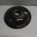2 Packs Whirpool Drip Pans, Thickening to Prevent Bending and Rust-Includes Black Stove Drip Pans, Chrome 