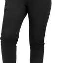 Kitmaz High Waisted Scrub Pants for Women - 4-Way Stretch Anti-Wrinkle Medical Slim Fit Jogger Pants, Drawstring & 5 Pockets (X-Large, Black)