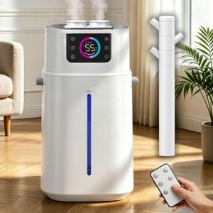 Lacidoll 4.2Gal Humidifier Large Room, Cool Mist & Easy Clean, Bedroom | Large Humidifier for Home, Whole House, Office, Plants, Living Room, Extension Tube, Night Light, Top Fill Design