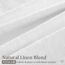 White Linen Kitchen Window Curtains 2 Panels Pinch Pleated Linen Cafe Curtains 24 Inch Length Light Filtering Semi Sheer Boho Snow White Short Tier Drapes for Small Window Basement Bathroom RV