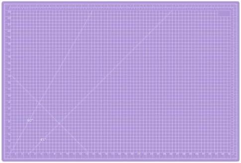 AMASEWART 24"x36" Self Healing Cutting Mat, Sewing Mat for Crafts, Double Sided 5-Ply Table Cutting Board for Fabric Quilting Leather Modeling Hobby Project, Purple