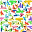 Junkin 100 Pcs Water Guns for Kids Adults Bulk Assorted Colors Mini Water Gun Party Favors for Summer Outdoor Squirt Fighting Beach Game Pool Toys Girls Boys (Vivid Color)