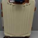 Hoteel Luggage Sets 3 Piece, Durable Suitcase Dual-Spinner Wheel TSA Lock, Lightweight Travel Hardshell PC+ABS Carry on Luggage for Men&Women, Beige(20in/GB/TB)