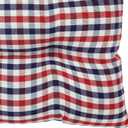 Klear Vu Gripper Overstuffed Universal Non-Slip Dining Chair Cushions for Kitchen Decor or Office Use, U-Shaped Skid-Proof Seat Pad, 15x15 Inches, 2 Count (Pack of 1), Gingham Red White Blue