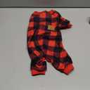 XPUDAC Christmas Matching Dog and Owner Pajamas Set Christmas Dog Pajamas Plaid Doggy Clothes for Small Medium Dogs Girl Boy Holiday Pet Outfit Puppy Onesie Pjs, L