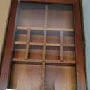 Mooncraftlogy Adjustable Rock Display Case, Crystal Collection Box with Shelves, Wood Witchy Stones Organizer Storage,Gem Holder with Lid for Seashell, Collectibles, Wiccan Gift (Brown)