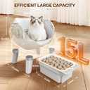 RPZ Automatic Self-Cleaning Cat Litter Box for Large Cats & Multi-Cat Homes, Smart Electric Auto Cleaning Litter Box with Litter Mat & 2 Cleaning Solutions, Ideal for Busy Homes & Apartments
