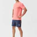 Men's Athletic T-Shirts Moisture Wicking Cool Running Short Sleeve Tee Gym Tennis Workout Hiking Cationic (XXL)