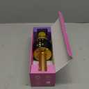 BONAOK Karaoke Microphone for Kids & Adults - Bluetooth Microphones Singing Mic with Disco Lights, Echo Effect, Built-in Speaker Portable Karaoke Player for Party Travel Gifts Q78(Gold)