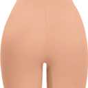 Womens Seamless Shaping Boyshorts Panties Tummy Control Underwear Slimming Shapewear Slip Shorts (Beige, L)
