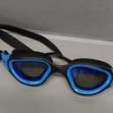 OMID Kids Swim Goggles, P2mini Polarized Swimming Goggles Comfortable for Age 6-14 (A0-mirrored Blue Lens Blackblue Frame)