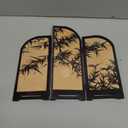 Table Screen,3 Panel Divider Desk Screen,Small Chinese Traditional Decoration,Mini Desktop Feng Shui Ornaments or Home Office New Year Decoration,Oriental Gift, Business Gift