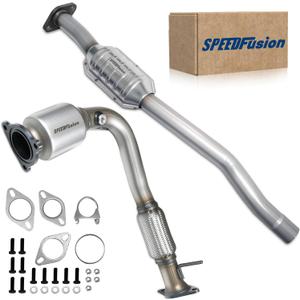 Front & Rear Catalytic Converter Compatible with Chevrolet Captiva Sport 2012-2015, Chevrolet Equinox 2010-2014, GMC Terrain 2010-2014 2.4L L4 Catalytic Convertor 644015 (EPA Compliant)