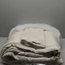 Bedsure Full Size Comforter Set Khaki, Boho Tufted Bed Set, Checkered Farmhouse Shabby Chic Bedding, 3 Pieces, 1 Plaid Geometric Comforter and 2 Pillow Shams