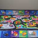 ABC Rug for Kids Playroom, Alphabet Rug 3x5 Feet, Washable Play Mat Non-Slip ABC Mat Classroom Carpet Car Rugs for Kids Learning Letters Animals Shapes for Play Room Decor (Race Track)