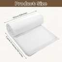 100% White Cotton Fabric 5 Yards 59 Inches Wide Cotton Quilting Fabric by The Yard, Soft Embroidery Muslin Fabrics for Sewing Material Apparel Cloth