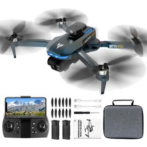 Brushless Motor Drone,90 Adjustable 4K FPV,APP control,40min Flight Time,Indoor Obstacle Avoidance,Optical Flow Positioning,Gesture Photography,360 Flip,Eyond-Range Loss Alert, Toys Gifts for Men Boys (Blue)