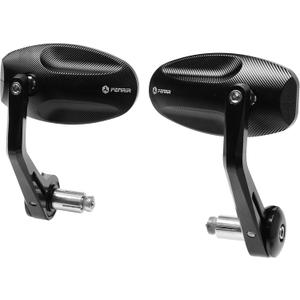 FENRIR CNC Aluminum Alloy Cafe Racer Black Motorcycle Bar End Mirrors Side 22mm 7/8" inch Handlebar Mirror Universal Rear View For M8/M6 Standard Super Sport Naked Street Bike Cruiser Minimoto Scooter