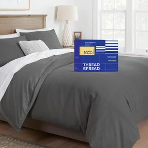 California King/King Duvet Cover, 1000 Thread Count Sateen 1 Piece Egyptian Cotton Quality Duvet Cover, 100% Pure Cotton Comforter Cover, Zipper Closure, 7 Corner Ties - (Grey) California King/King Duvet Cover, 1000 Thread Count Sateen 1 Piece Egyptian Cotton Quality Duvet Cover, 100% Pure Cotton Comforter Cover, Zipper Closure, 7 Corner Ties - (Grey)