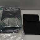 Velvet Necklace Jewelry Travel Folder Storage Display Case (Black) 6pack