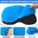 YEXEXINM 2 Pack Anti Slip Kayak Seat Cushion Thick Waterproof-Gel Breathable U Shape Seats Pad with Non-Slip Cover for Sit in Inflatable Kayak Canoe & Boat Kayak Accessories for Fishing Kayak