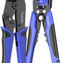 2 x Wire Stripper and Crimping Tool,AWG 24-10 Automatic Stripper Tool with AWG 22-10 Ratchet Wire Crimper For Heat Shrink Connectors and Insulated Terminals, 3 in 1 Stripping/Cutting/Crimping