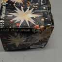 Kingdder 4 Pieces Moravian Star Light LED 3D Star Hanging Light Powered by Battery with Timer Function White Porch Lantern Holiday Decor for Indoor Outdoor Christmas Tree Balcony Courtyard (12 Inch)