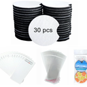 Sublimation Coasters Blanks, Round Car Coasters Sublimation Blanks Set, Car Coaster Packaging with Display Cards Bags, 2.75 Inch Blank Cup Mat for Sublimation Transfer Heat Press DIY Crafts