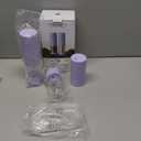 Salt and Pepper Grinder Set Gifts for Women Automatic Battery Pepper Mill Shakers Kitchen Accessories Cooking for Mom, Adjustable Coarseness Salt Pepper Shakers Family Gifts Ideas (Purple)