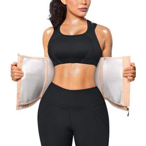 Junlan Sweat Waist Trainer for Women - Corset Sweat Band for Working Out (S)