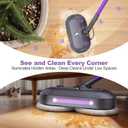 Scrubbing Steam Mop with Rotating Pads,All-in-One Spin Steam Cleaner for Floor Cleaning,Large Tank,23FT Cord, LED Headlights,Reusable Pads & Self-Standing,Safe for Hard Floor/Laminate/Marble (Violet)