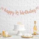 4 x Happy 1/2 Birthday Banner, Bow 6 Months Party Sign, 1/2 Way to One, 6 Months of Love, Coquette Theme Half Birthday Party Decorations for Girls