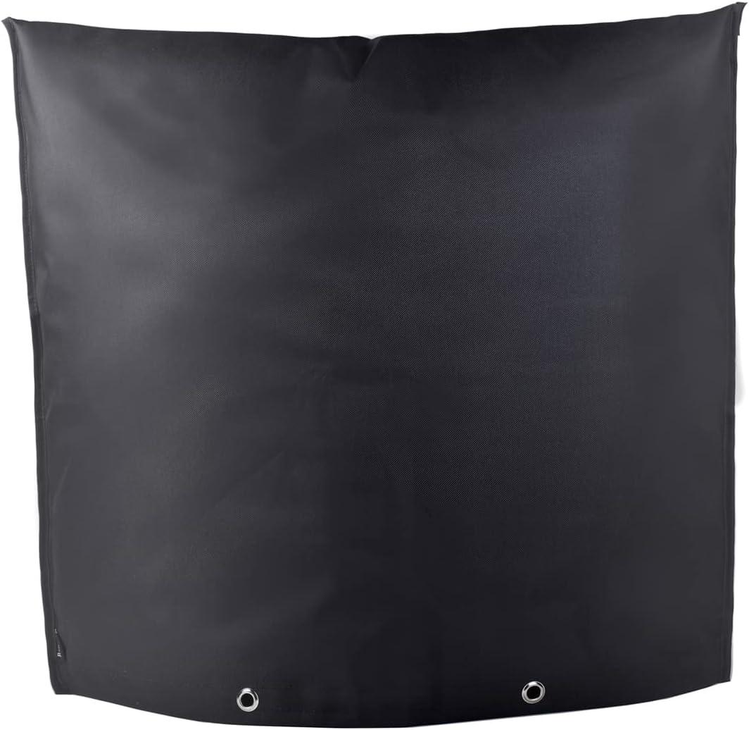 Backflow Preventers Protection 30W x 26H Backflow Winter Cover Insulated Cover Pouch for Winter Pipe Freeze Protection,Water Sprinkler Valve Box and Controller (24Wx24H, Black)