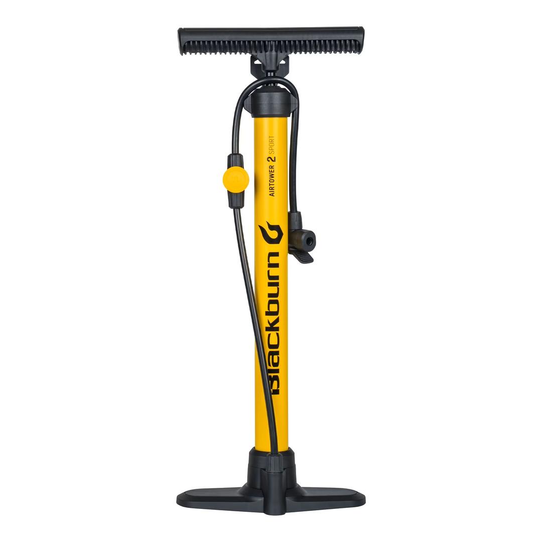 Blackburn Air Tower 2 Sport and Bicycle Floor Pump, 100 PSI, Yellow