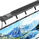 Soundbar Mount, No Drilling Steel TV Top Shelf Fits Most of Sound Bars Up to 15 Lbs, Universal Sound Bar TV Mount Bracket, Sound Bar Stand Compatible with Samsung, Sony, LG, Bose, 33.8x4.7 Inch (Black)