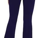 Sunzel Flare Leggings for Women High Waist Workout Leggings with Pockets Tummy Control Wide Leg Flared Yoga Pants (Blue)