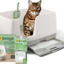Purina Tidy Cats Non Clumping Litter System, Breeze XL All-in-One Odor Control & Easy Clean Multi Cat Box - 18 lb. Box
