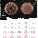 Wand Dice Spinner for Dungeons and Dragons, Metal D&D Unique Roulette Dice, Dungeons and Dragons Gift Set for Role Playing Games (Rustic Copper Hong)