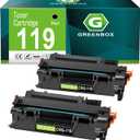 GREENBOX 119 Black Toner Cartridge Replacement for Canon 119 3479B001 Toner Cartridge for imageCLASS MF6160dw MF414dw MF5950dw MF5880dn MF5850dn MF416dw LBP253dw LBP6300dn MF5960dn Printer, 2-Pack