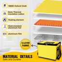 30L Dough Proofer, Folding Bread Proofing with 33-122 Temperature & 96h Timer Controller, Sourdough proofing box Heated Fermentation for Making Bread, Yogurt, Natto and Handmade Soap