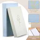 Cinnvoice Set of 2 Aesthetic Decorative Books Boxes, Faux Books Stacked for Decoration for Coffee Tables Modern Home Bookshelves Decor, Fake Fashion Photo Storage Boxes (Baby Blue Beige)