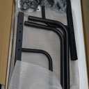 Laptop Desk Adjustable Desk Small Standing Desk Home Office Desks for Small Spaces Portable Desks Table for Bedrooms,Mobile Rolling Computer Work Desks on Wheels (Rustic)