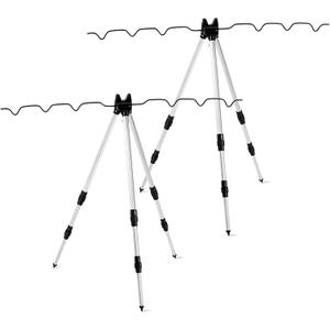 2 Pcs Portable Fishing Rod Holder for Ground Aluminum Alloy Bank Fishing Pole Holders Rack with Lock Banking Fish Rod Holder Pole Stand Fish Accessory Gift for Men Outdoor