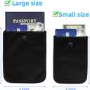 Hidden Bra Wallet, Travel Neck Pouch & Secert Money Pocket for Woman to Keep Valuables Safe for Secure Travel with Adjustable, Elastic Strap(Black)